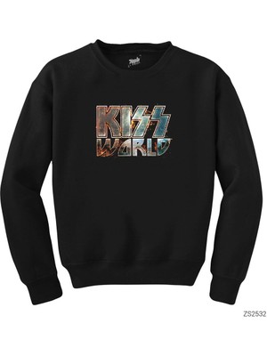 Wakha Kiss World Tour Siyah Sweatshirt