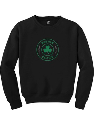 Wakha Boston Celtics Logo Siyah Sweatshirt