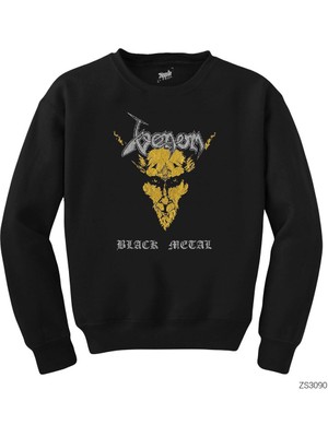 Wakha Venom Black Metal Siyah Sweatshirt