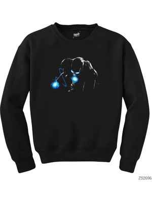 Wakha Iron Man In The Dark Siyah Sweatshirt