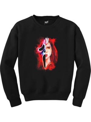 Wakha Scream Blood Siyah Sweatshirt