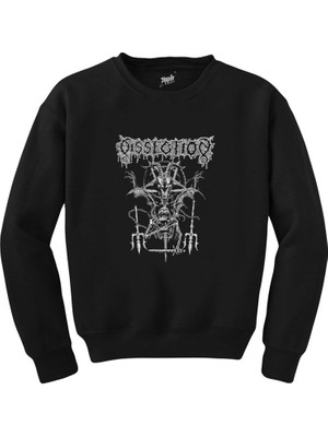 Wakha Dissection Satan Skull Siyah Sweatshirt