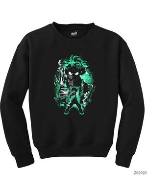 Wakha My Hero Academy Zuku Siyah Sweatshirt