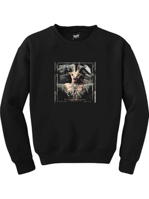 Wakha Belphegor Blood Magick Necromance Siyah Sweatshirt