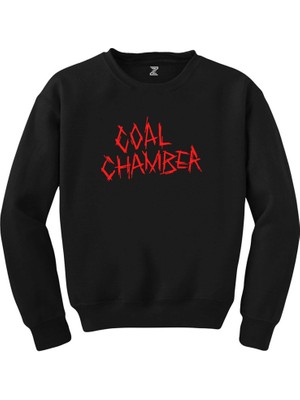 Wakha Coal Chamber Logo Classic Siyah Sweatshirt