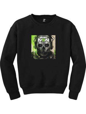 Wakha Call Of Duty Modern Warfare Iı Ghost Siyah Sweatshirt
