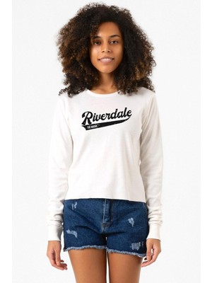 Tshirthane Riverdale Bronx New York City Ekstra Uzunkol Sweatshirt Ekru