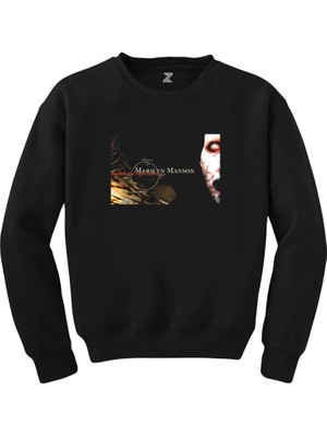 Wakha Marilyn Manson Antichrist Superstar Siyah Sweatshirt