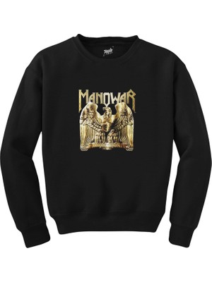Wakha Manowar Battle Hymns Mmxı Siyah Sweatshirt