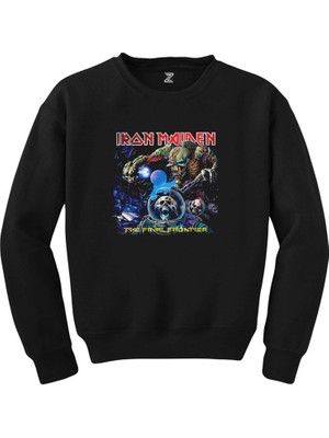 Wakha Iron Maiden The Final Frontier Siyah Sweatshirt