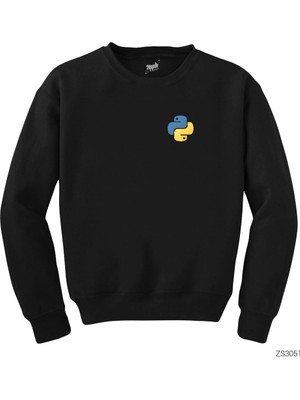 Wakha Python Yazılımcı Siyah Sweatshirt