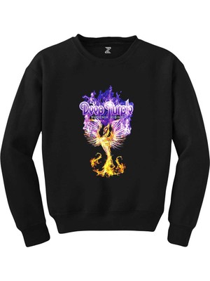 Wakha Deep Purple Phoenix Rising Siyah Sweatshirt