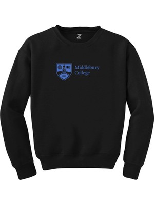 Wakha Middlebury College Logo Siyah Sweatshirt