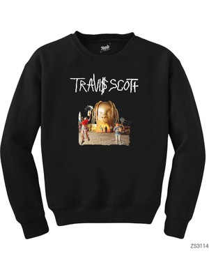 Wakha Travis Scott Siyah Sweatshirt