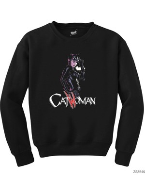 Wakha Catwoman Siyah Sweatshirt