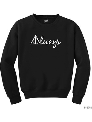 Wakha Harry Potter Always Siyah Sweatshirt
