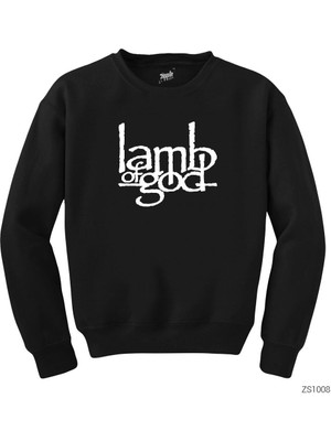 Wakha Lamb Of God Logo Siyah Sweatshirt