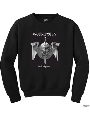 Wakha War Torn Iconic Nightmare Siyah Sweatshirt