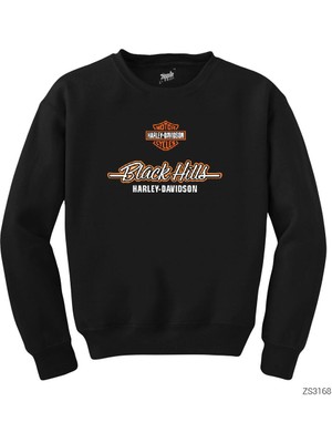 Wakha Harley Davidson Black Hills Siyah Sweatshirt