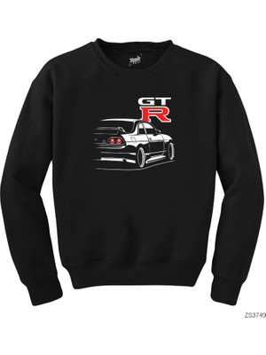 Wakha Nissan Skyline Gt R R33 Siyah Sweatshirt