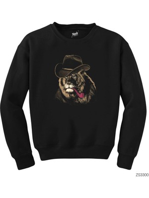 Wakha Aslan Kovboy Siyah Sweatshirt