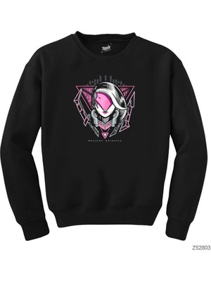 Wakha League Of Legends Project Katarina Siyah Sweatshirt