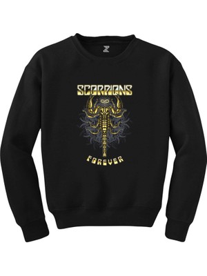 Wakha Scorpions Forever Siyah Sweatshirt