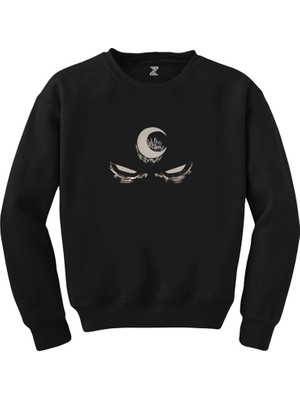 Wakha Moon Knight Night Bloody Legends Siyah Sweatshirt