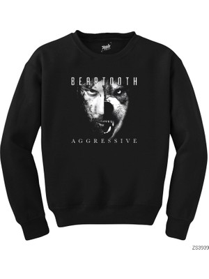 Wakha Beartooth Aggressive Album Siyah Sweatshirt