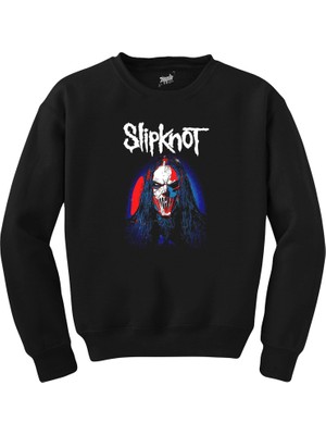 Wakha Slipknot Mick Thomson Face Siyah Sweatshirt