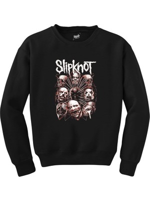 Wakha Slipknot Head Siyah Sweatshirt