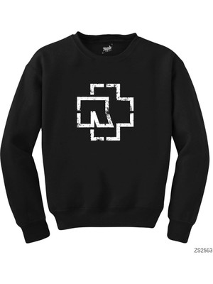 Wakha Rammstein Classic Distorted Siyah Sweatshirt