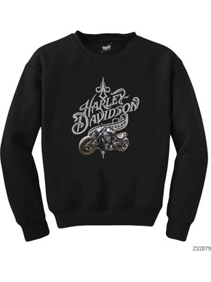 Wakha Harley Davidson Night Siyah Sweatshirt