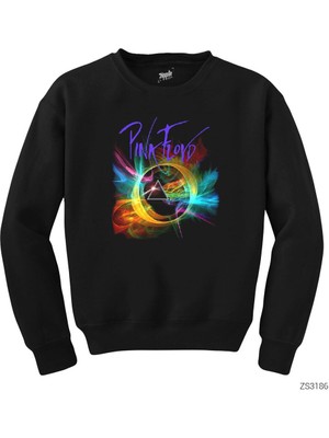 Wakha Pink Floyd Smoke Siyah Sweatshirt