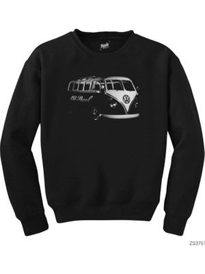 Wakha Volkswagen Bus Siyah Sweatshirt