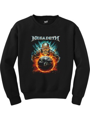 Wakha Megadeth World King Siyah Sweatshirt