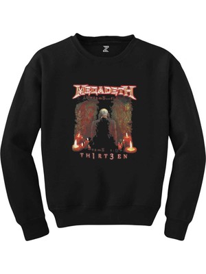 Wakha Megadeth Thirteen Siyah Sweatshirt