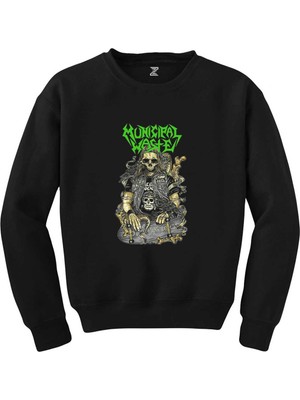 Wakha Municipal Waste Skaterskull Siyah Sweatshirt