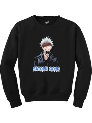 Wakha Jajutsu Kaisen Gojo Satoru Siyah Sweatshirt