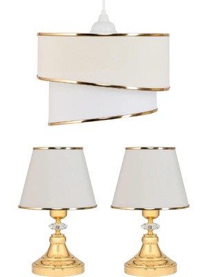 Uçan Kuş Aydınlatma Seti 1 Adet Avize 2 Adet Abajur