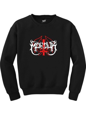 Wakha Marduk Logo Siyah Sweatshirt