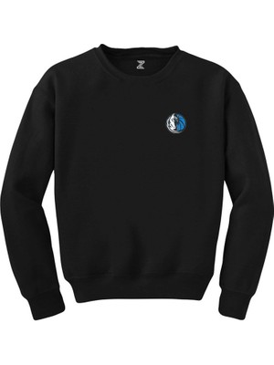 Wakha Dallas Mavericks Logo Siyah Sweatshirt