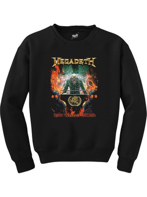 Wakha Megadeth New Order World Siyah Sweatshirt