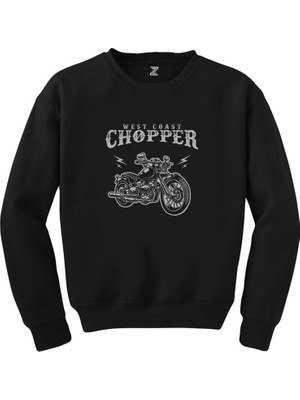 Wakha West Coast Choppers Customs Siyah Sweatshirt
