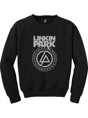 Wakha Linkin Park Logo ve Star Siyah Sweatshirt