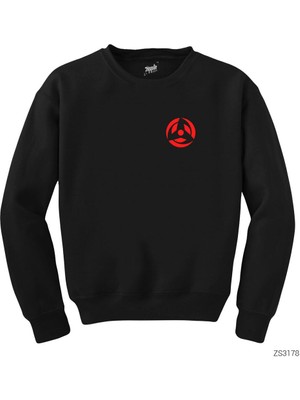Wakha Naruto Cep Logo Siyah Sweatshirt
