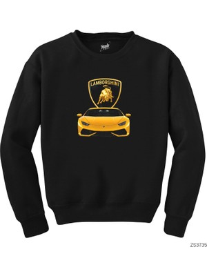 Wakha Lamborghini Huracan Siyah Sweatshirt