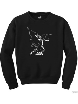 Wakha Black Sabbath Logo Siyah Sweatshirt