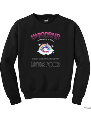 Wakha Unicorn Sleep Siyah Sweatshirt