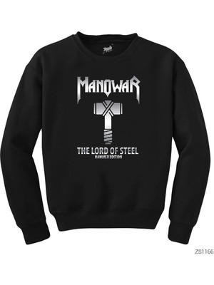Wakha Manowar The Lord Of Steel Siyah Sweatshirt